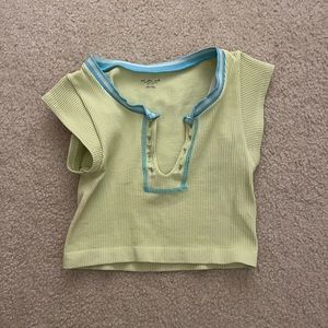Urban Outfitters Out from Under Go for Gold Seamless Top in light green